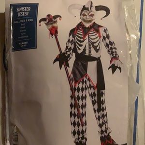 Sinister Jester Costume size XL (14-16)